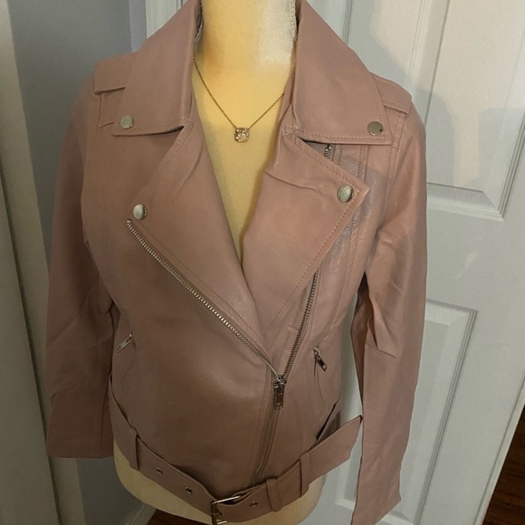 New Blush Moto Style Jacket - Picture 4 of 8